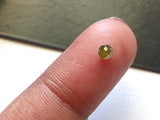 Rare Green Rose Cut Diamond Cabochon Loose Conflict Free Diamond for Ring