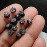 Natural Black Rough Diamond Disc Raw Black Diamond Tyre Bead Loose Diamond
