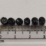 Natural Black Rough Diamond Disc Raw Black Diamond Tyre Bead Loose Diamond