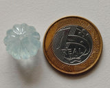 15.8mm Aquamarine Melon Beads, 1 Pc Huge Carved Melon Beads Natural Aquamarine