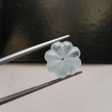 12mm Aquamarine Melon Beads, 1 Pc Huge Carved Melon Beads Natural Aquamarine