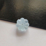 12mm Aquamarine Melon Beads, 1 Pc Huge Carved Melon Beads Natural Aquamarine
