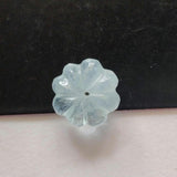 12mm Aquamarine Melon Beads, 1 Pc Huge Carved Melon Beads Natural Aquamarine