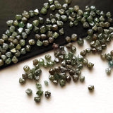 2-2.5mm Green Diamond Crystal, Raw Loose Green Diamond Octahedron Crystal