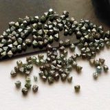 2-2.5mm Green Diamond Crystal, Raw Loose Green Diamond Octahedron Crystal