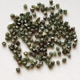 2-2.5mm Green Diamond Crystal, Raw Loose Green Diamond Octahedron Crystal