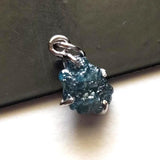 Blue Diamond Pendant Natural Diamond Necklace Charm Conflict Free Fine Jewelry