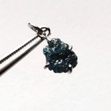 Blue Diamond Pendant Natural Diamond Necklace Charm Conflict Free Fine Jewelry