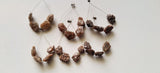 6-9mm Approx, Brown Rough Diamond Briolettes, Natural Diamond Briolette