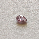 3.1x2mm Pink Champagne Pear Cut Diamond Natural Loose Conflict Free Gemstone