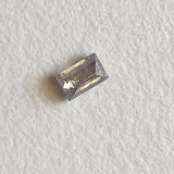 Natural Salt And Pepper Rare 2.9x1.9mm Baguette Cut Diamond, Rectangular
