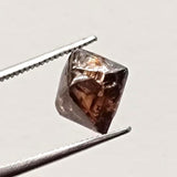 9.5mm Brown Diamond Crystal, Loose Diamond Octahedron For Jewelry, Huge