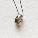 3.3x2mm Yellow Brown Natural Faceted Briolette Bead Drilled Diamond Tear Drop