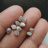 3.5-3.8mm Pink Rough Diamond, Natural Pink Uncut Loose Diamonds for Ring