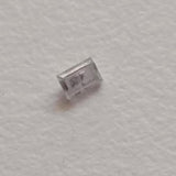 Natural White Baguette Diamond, Rare 2x3mm Rectangle Faceted MELEE Diamond