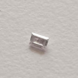 Natural White Baguette Diamond, Rare 2x3mm Rectangle Faceted MELEE Diamond