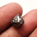 9mm Dark Brown Diamond Crystal, Loose Diamond Octahedron For Jewelry, Huge