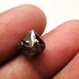 9mm Dark Brown Diamond Crystal, Loose Diamond Octahedron For Jewelry, Huge
