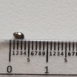 3.3x2mm Yellow Brown Natural Faceted Briolette Bead Drilled Diamond Tear Drop