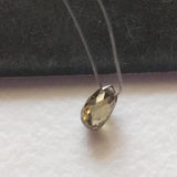 3.3x2mm Yellow Brown Natural Faceted Briolette Bead Drilled Diamond Tear Drop