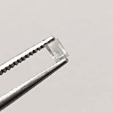 Natural White Baguette Diamond, Rare 2x3mm Rectangle Faceted MELEE Diamond