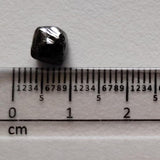 Black Rough Diamond Crystal, Natural Raw Rough Uncut Loose Diamond Octahedron