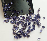 3-9mm Iolite Cut Stone, Violet Blue Faceted Gems, 5 Pcs Iolite Mix Cut Stones
