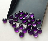 8mm Amethyst Cabochon Lot, Amethyst Round Plain Flat Back Calibrated