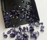 3-9mm Iolite Cut Stone, Violet Blue Faceted Gems, 5 Pcs Iolite Mix Cut Stones