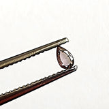 3.2x2mm, 0.06 Cts Rare Sparkling Clear Light Pink Pear Cut Faceted Loose Diamond