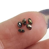 Black Diamond Oval Cut, 2x3mm Fancy Oval Shape Diamond Cut Stone For Ring