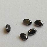 Black Diamond Oval Cut, 2x3mm Fancy Oval Shape Diamond Cut Stone For Ring