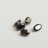 Black Diamond Oval Cut, 2x3mm Fancy Oval Shape Diamond Cut Stone For Ring