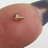 3.2x2mm, 0.06 Cts Rare Sparkling Clear Light Pink Pear Cut Faceted Loose Diamond