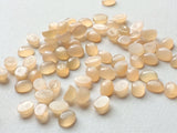 4x6mm Peach Moonstone Plain Oval Cabochon, Oval Plain Calibrated Flat Back Peach Moonstone For Jewelry (10 Pcs To 20 Pcs) - BGPA477Z