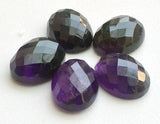Amethyst Cabochon Lot, Loose Oval Checker Cut Amethyst Flat Back For Jewelry, 18-20mm Approx., 1 Piece - GODP557Z