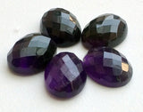 Amethyst Cabochon Lot, Loose Oval Checker Cut Amethyst Flat Back For Jewelry, 18-20mm Approx., 1 Piece - GODP557Z