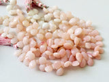 7x10mm Pink Opal Faceted Pear Beads, Peruvian Pink Opal Faceted Pear Briolettes For Jewelry (2IN To 4IN) - GODA2070Z