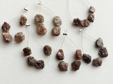 6-9mm Approx, Brown Rough Diamond Briolettes, Natural Diamond Briolette