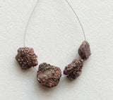 6-9mm Approx, Brown Rough Diamond Briolettes, Natural Diamond Briolette