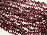 4x5mm - 4x6mm Plain Garnet Pear Beads, 13 Inch Strand Red Garnet Gemstone Beads For Necklace (1 ST To 5 ST) - KRIS48
