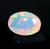 4x5mm Huge Ethiopian Opal, Oval Faceted Fancy Cut For Ring/Jewelry, 0.20 CTW