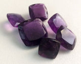 22-23mm Amethyst Cushion Cut, 1Pc Loose Square Pointed Back Amethyst Cabochons Gemstones For Jewelry - PSG402