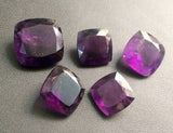 22-23mm Amethyst Cushion Cut, 1Pc Loose Square Pointed Back Amethyst Cabochons Gemstones For Jewelry - PSG402