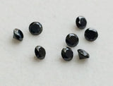 Black Diamonds, 1-2mm MELEE DIAMONDS Round Solitaire Diamond (5Pc-40Pc)-APD19