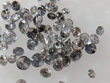 Salt And Pepper Diamond, 1-2mm Solitaire Diamond For Jewelry (5Pc-40 Pc)-APD23
