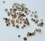 Cognac Diamonds, 1-2mm MELEE DIAMONDS, Solitaire Brown Diamond (5Pc-40Pc)-APD20