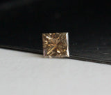 3mm Cognac Princess Cut Diamond 0.16Cts Faceted Brilliant Cut Diamond for Ring