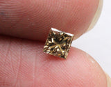 3mm Cognac Princess Cut Diamond 0.16Cts Faceted Brilliant Cut Diamond for Ring