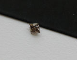 3mm Cognac Princess Cut Diamond 0.18 Cts Natural Cognac Faceted Brilliant Cut